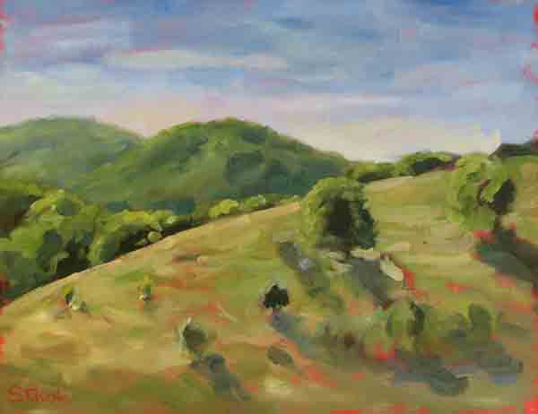 Oil Painting Cone Hills