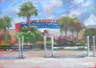 The Bridge at WEF 5 x 7 oil The Bridge at WEF 5 x 7 oil