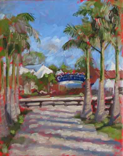Aisle of Palms oil painting
